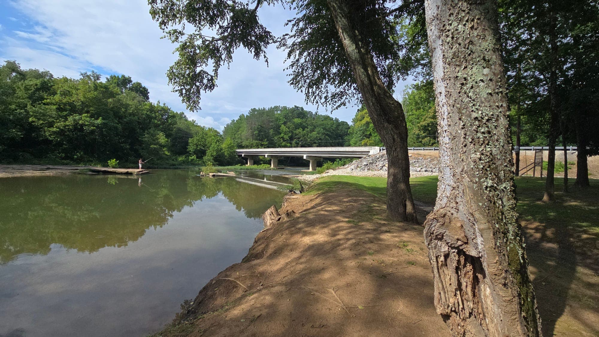 Fishing near the Highway 48 bridge over the Buffalo River
